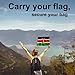[Pack 2] tag8 Kenya Flag Smart Luggage tag |Trendy Luggage tag ID Identification | Suitcase Tag | Fashionable Digital Name tag | Airline Compliant, SITA World Tracer Code Enabled | Gift idea