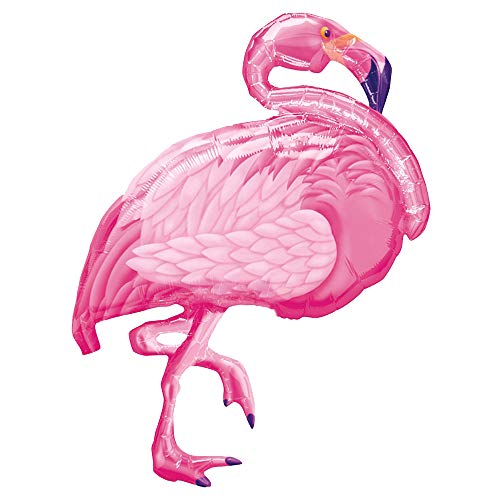 XL 27 Pink Flamingo Super Shape Mylar Foil Balloon Hawaiian Luau Party by Anagram - //coolthings.us