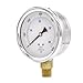 PIC Gauge 201L-402K 4" Dial, 0/600 psi Range, 1/2" Male NPT Connection Size, Bottom Mount Glycerine Filled Pressure Gauge with a Stainless Steel Case, Brass Internals, Stainless Steel Bezel, and Polycarbonate Lens
