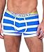 2(x)ist Men's Printed Stripe No Show Trunk