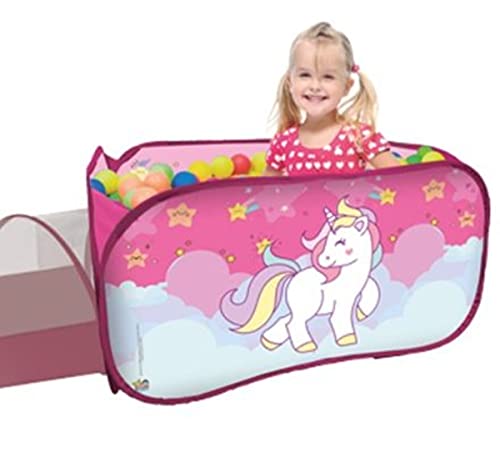 Barraca 3 em 1 Infantil Unicórnio sem Bolinhas, Fabrincando Ideias, Multicor