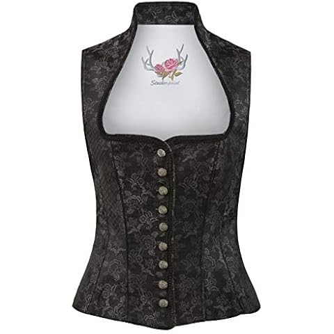 Stockerpoint Damen Mieder Arina Trachtenmieder, Grau (Anthrazit Anthrazit), (Herstellergröße: 32) Cover