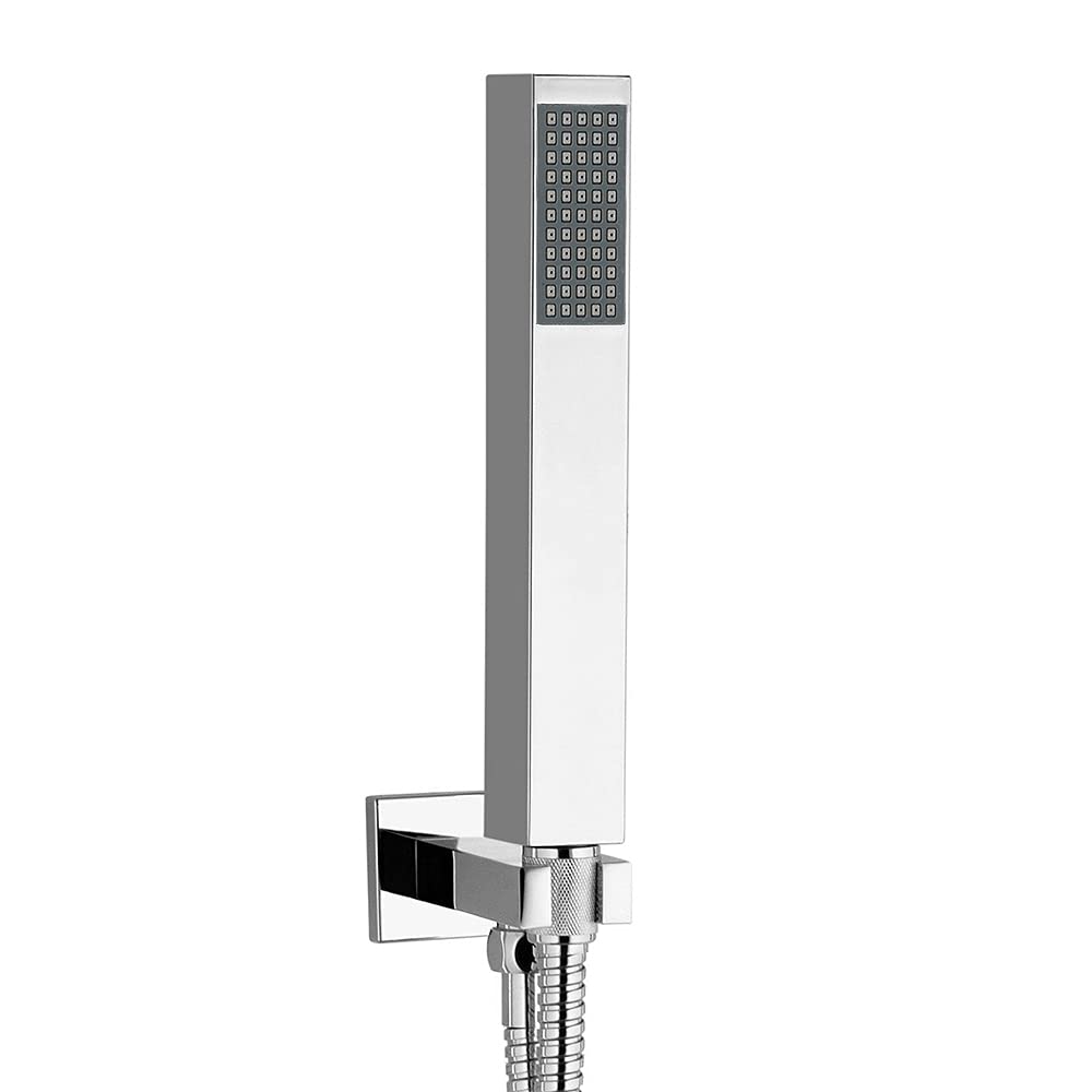 Kit Doccia Incasso Completo di doccino in ABS, Include Presa d’Acqua con Supporto e Flessibile