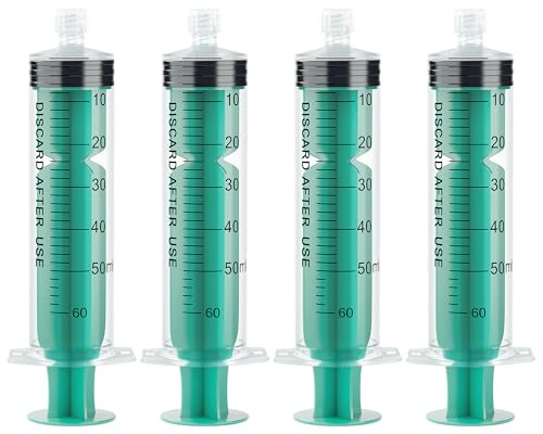 Image of 60ml Syringe without Needle Luer Lock Syringes with Cap, Sterile, 10 Pack