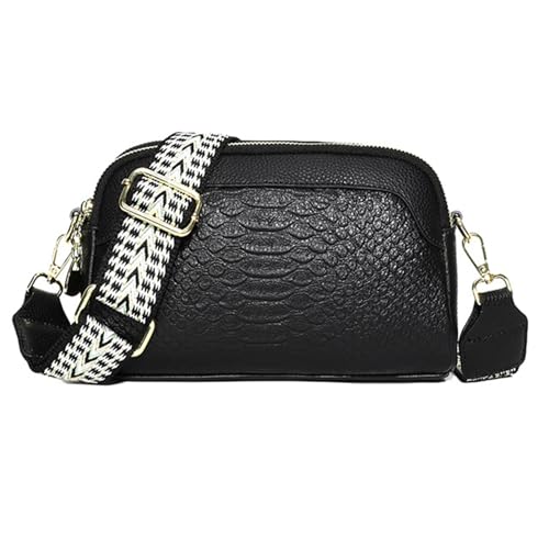 Bolsos Para Mujer De Moda,Monederos Alforja Para Mujer - Bolso De Cuero Para Mujer | Con bolso para cámara con correa ancha, bolsos de mujer con diseño de múltiples bolsillos para llaves, gafas de sol