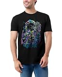 Cosmic Fracture Short Sleeve Trippy Space Graphic Tee for Men, XX-Large