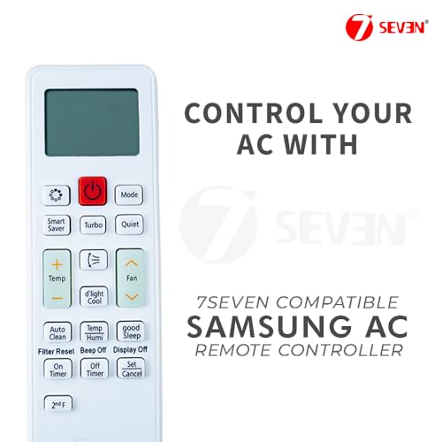 Image of 7SEVEN Compatible with Samsung Ac Remote Original DB93-14195G 90A Models Suitable for DB93-14195A DB93-14195B DB9311115U DB9314195G DB9314195A DB9314195B of Split and Window Air Conditioner