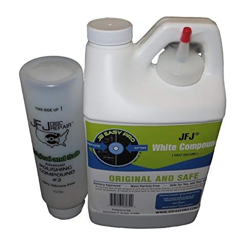 Original JFJ Disc Repair Polish Compound #2 Half Gallon Cover