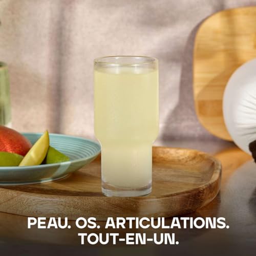 Bulk Collagène et Vitamine C en Poudre, 12 000 mg par portion, peptides de collagène hydrolysé, type 1 et type 3, Peptides de Collagène, Mangue, 500 g – Image 6