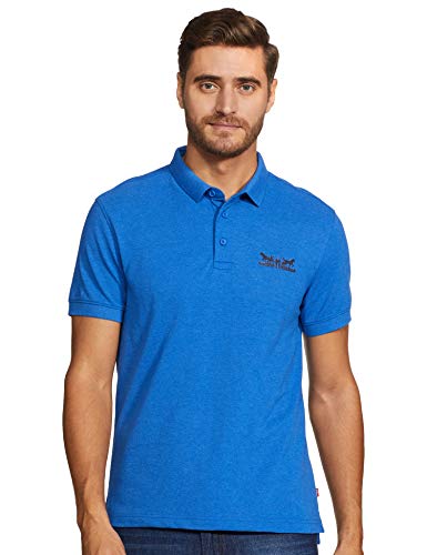 Image of Levi's Men's Solid Polo Collar Slim Fit T-Shirt