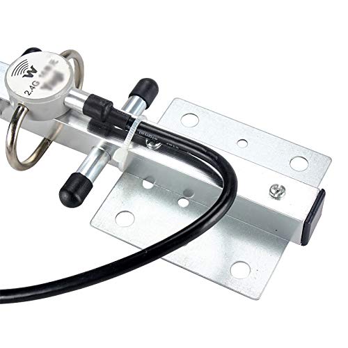 Antenne WiFi Extérieure Directionnelle 25 DBi 2.4 GHz RP-SMA - Haute Performance Pour Routeur Modem - Portée Longue Espace Ouvert