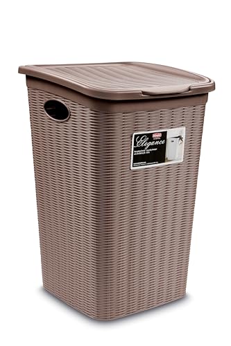 No Name Stefanplast Elégance Panier à Linge, Plastique, Taupe