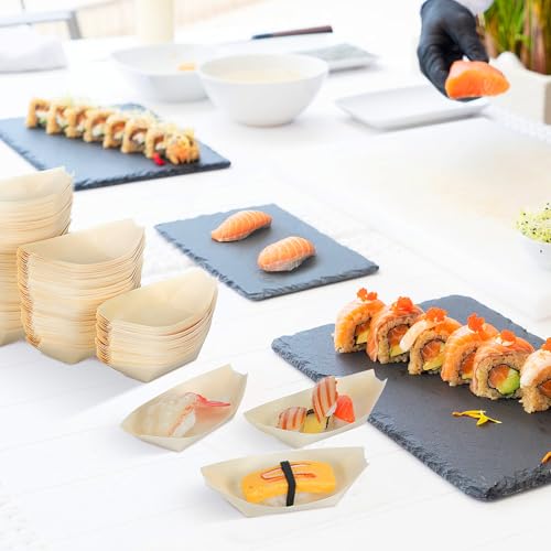 Platos desechables para sushi 150 piezas 5 pulgadas miniatura 4