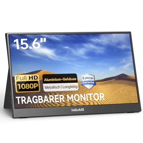 Intehill Tragbarer Monitor 15,6 Zoll Matt IPS 1080P – Ansicht 1