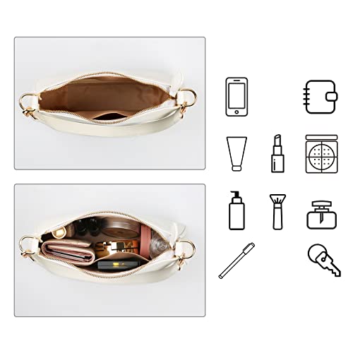 Classic Clutch Shoulder Tote HandBag with 2 Removable Straps and Zipper Retro Closure Purse For Women Designer Hobo Bags4