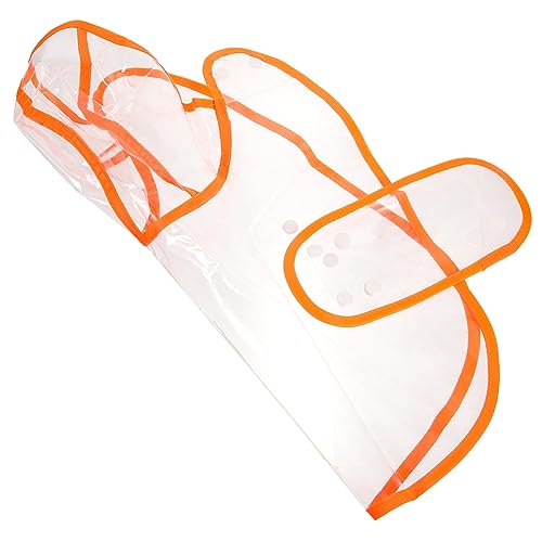 Toyvian Dog Raincoat Pet Rain Jacket Lightweight Transparent Easy to Wear for Bad Weather Conditions