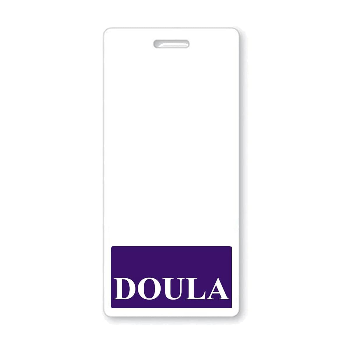 Doula Badge Buddy - Heavy Duty Vertical Badge Buddies for Doulas - Spill & Tear Proof Cards - 2 Sided USA Printed Quick Role Identifier ID Tag Backer