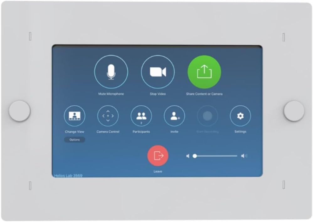 AVTEQ NEATPAD-WMP Neat Pad Wall Mount, Gloss White Finish, Designed for the Neat Pad Touch Panel, Mount Wall Box with Finishing Cover, Hardware Included