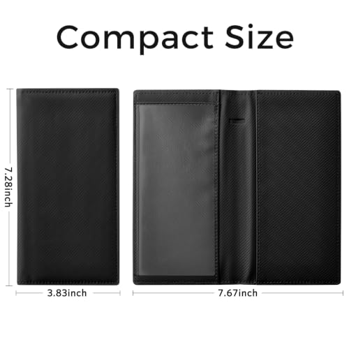 Image of CoBak Checkbook Cover for Women & Men - PU Leather Case with RFID Blocking | Classic Design Check Book Holder for Personal and Business