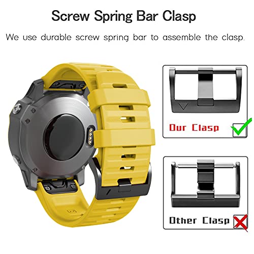 Correa de reloj compatible con Garmin Fenix 6 7X Forerunner 945 Instinct 2 banda ágata 6
