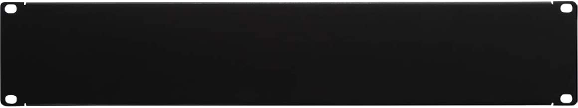 NavePoint 2U Blank Rack Mount Panel Spacer for 19-Inch Server Network Rack Enclosure Or Cabinet Black - coolthings.us