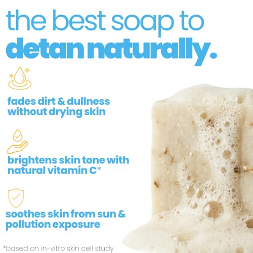 Image of Tuco Dull Skin Soaps Turmeric, Shea Butter & Coconut Oil Magic Soaps For Bath (75 Gms Pack Of 1) | Paraben Free | Haldi Bath Soap for tan removal | Handmade Soaps For Glowing | Skin Brightening Soap For Men, Women & Kids