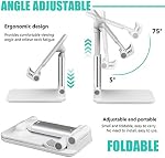 Support de téléphone cellulaire pour bureau,Pièce de téléphone réglable en hauteur Angle pour bureau iPhone15 14 13 12 11 Pro XS Max XR 8 7 6S Plus,Samsung S20+Note10,Tablettes,Accessoires de recharge