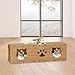 Baoblaze Cat Scratcher Tunnel Pets Supplies Interactive Toy Wood Gifts Sturdy Scratching Pad Cat Tunnel Bed Furniture Protector, S