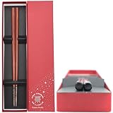 Kasyou Studio 華正工房 うるしけんこう箸 能登ヒバ 黒 ( 新仕様 / 化粧箱入り ) 輪島と加賀山中の職人が仕上げた伝統工芸品。季節や湿度で仕上がりの風合いが微妙に変わる唯一無二の箸 ( 木製 日本製 天然漆 高級 箸の頭が黒 )