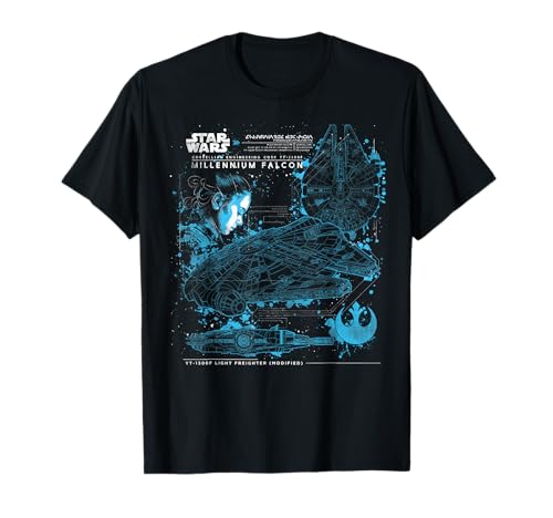 T-shirt Star Wars cadeau idéal pour passionné de Rey et du Faucon Millénaire