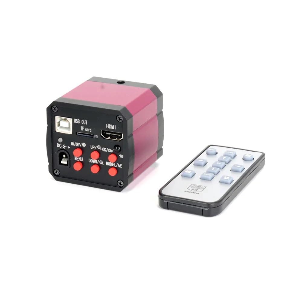 Kit di Accessori per microscopio, microscopio Digitale Industriale con Telecamera Video HDMI USB da 30 MP 1080P 60 FPS, Obiettivo C-Mount da 180X, Schermo LCD da 8".