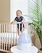 Crane White Drop Ultrasonic Cool Mist Teardrop Humidifier, 1 Gallon Tank, Baby Humidifier for Nursery, Bedroom, Plants, Office, Adjustable Mist Levels