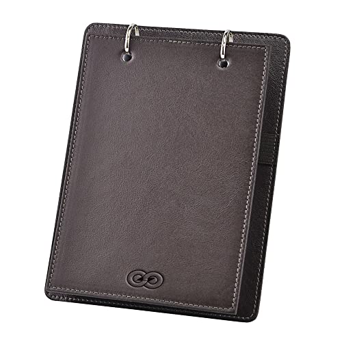 Kit de Mesa Escritório MILANI em Couro (Café)