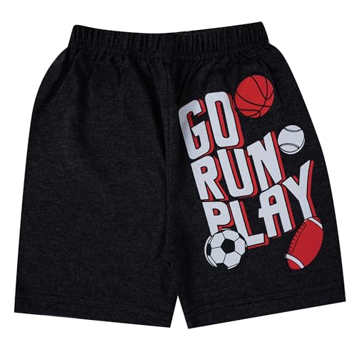 Image of T2F Boy's Printed Cotton Regular Fit Shorts(Pack of 5)