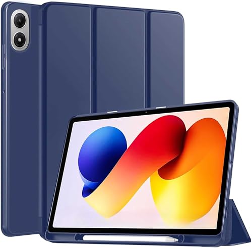 Image of ProElite Cover for Redmi Pad 2 Pro 12.1 inch Case, Soft Flexible Flip Case Cover for Redmi Pad 2 Pro 12.1 inch with Pen Holder, Support Auto Sleep Wake, [Recoil Series] - Dark Blue