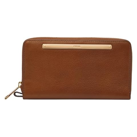 Fossil Liza Leather Clutch Wallet with Strap Cover