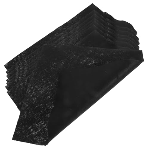 SHERCHPRY 8 Piezas carbón Ventana magnético refresco hilas bayeta limpiacristales Limpieza baño Cleaning Cloth Toallas de Limpieza Trapos de Limpieza para casa Lavables Fibra extrafina Black