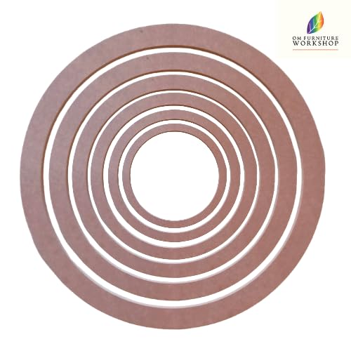OM Furniture Workshop MDF Ring for Canvas Stretching, Paintings, 1.5 Inch Width, 16.75mm Thickness,1 Nong (12 inch) 1
