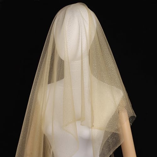 SHAYUAN 60-Inch x 8 Yards Premium Glitter Tulle Fabric Roll – Ideal for Bridal Veils, Tutu Skirts, DIY Crafts, Wedding Decorations, and Photography – Golden Sequin Mesh 6 SHAYUAN 60-Inch x 8 Yards Premium Glitter Tulle Fabric Roll – Ideal for Bridal Veils, Tutu Skirts, DIY Crafts, Wedding Decorations, and Photography – Golden Sequin Mesh - Image 5