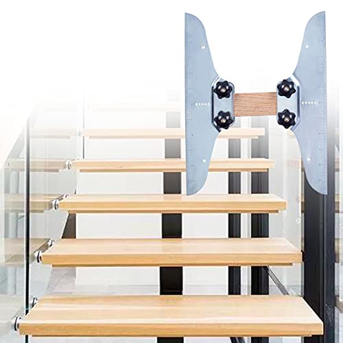 Tread Template, Stair Tread Template Set, Stair Tread Gauge And Shelf Layout Tool, Replacing Template Step Riser Splint, Both Tread Templates Are Printed 12 With Inch Rulers (Galvanized) #TOP6