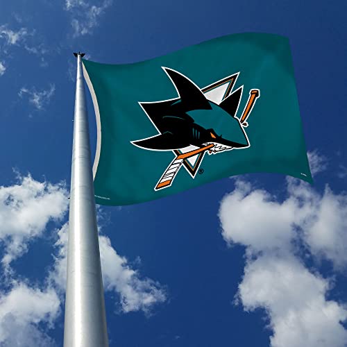 Nhl San Jose Sharks 3-Foot By 5-Foot Single Sided Banner Flag With Grommets #TOP2
