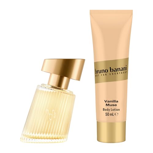 bruno banani Vanilla Muse Eau de Parfum for Women and Perfumed Body Lotion Vanilla Fragrance Attractive and Feminine 30ml 50ml