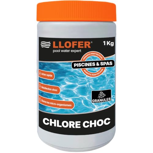 Llofer – Chlore Choc Granulés 1kg – Déclaration ANSES 87595 – Traitement Eau Piscine