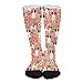 Calcetines deportivos unisex de alta comodidad, transpirables, atléticos, casuales, de tubo largo, de Papillons, floral, melocotón, lindo, para mascotas, el mejor juguete papillon