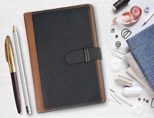 Image of AccuPrints A5 Notebook with PU Leather Belt Lock Pages 200 for Office