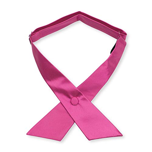 Image of Women's or Men's Crossover Neck Tie Solid Color Continental Tie