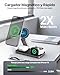 Imagen de EXW Cargador inalámbrico magnético 3 en 1 Cargador portátil Plegable para iPhone 17