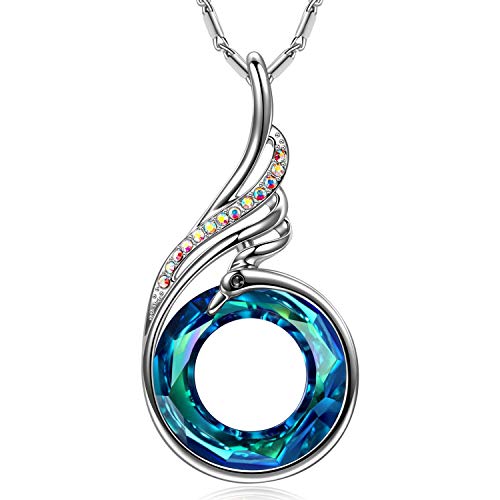 Kate Lynn Nirvana de Phénix Collier Femme Cadeau Femme Collier Bijoux Femme Phénix Pendantif Swarovski Collier boîte à Bijoux Ensemble de Bijoux Anniversaire Cadeau pour Maman Petite Amie idée Cadeau