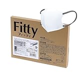 フィッティ Fitty スタイルフィットプラス マスク 27枚 (ふつうサイズ/不織布/立体/ホワイト 耳ひも ダークグレー) 個包装 立体マスク (3層構造 / 小顔/息がしやすい/ふつう) 使い捨て