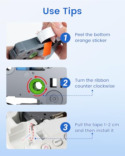Image of Replace for Brother P Touch Label Tape 12mm 0.47 Inch Laminated White TZe-231 TZe231 Label Maker Tape Refills TZe TZ Black on White for PT-D210 D220 1180 1750 2030, 1 /2 inch x 26.2' (12 mm x 8m), 4PK